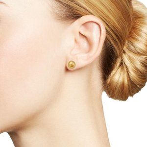 Rachel Koen Ball Stud Earrings 14K Yellow Gold 7.5 mm